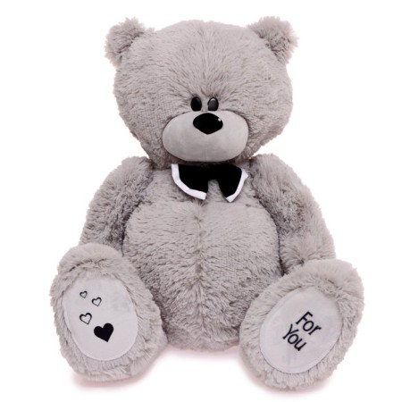 Soft toy "Bear Deddy", gray color, 80 cm