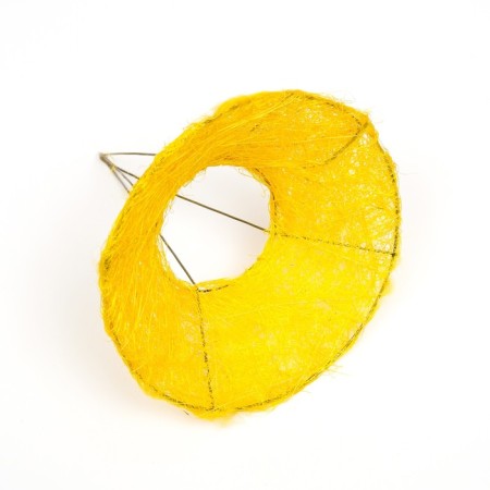 Floral yellow frame 15 cm