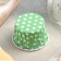 Baking shape round "peas", d = 6.5 cm, green color