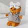 Soft toy "Cow Biscuit", in pajamas, 30 cm