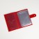 Cover for auto documents on the button, textura, red color