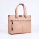 Luggage bag on lightning, 2 external pockets, pink color