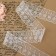 Organza lace, 63 mm × 13 ± 1 m, white color