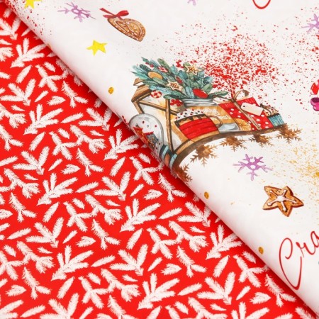 Paper packaging glossy bilateral "Happiness in the new year!", 68 x 100 cm-2