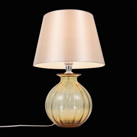 ST LUCE bedside lamp. SL968.904.01. Ampolla. 1x60 W, E27, 35x35x54 cm, chromium color, amber-1