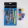 Set for installing plastic buttons: buttons, d = 12 mm, 50 pcs, forceps, awl, screwdriver, in the organizer