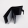Male purse on the button, 3 in 1, for auto documents, passports, bills, pockets for cards, for coins, black color