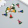 Decor for creativity Plastic for metal "Litter of watermelon" MIX set 10 pcs 1.2x1.7 cm