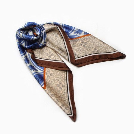 Women's scarf minku 70*70 cm, brown
