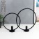 Climbing Summary "Loft. Circles" Black set 2 pcs 23x23x7 29x29x7 cm