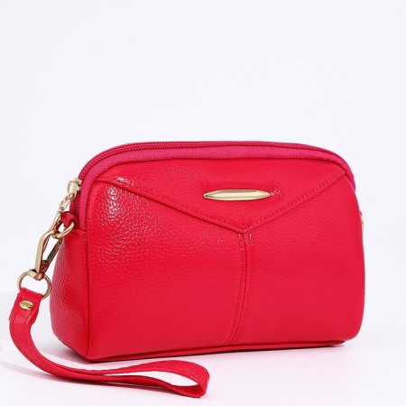 Bag Cross-Bodi with a zipper, pink color-2