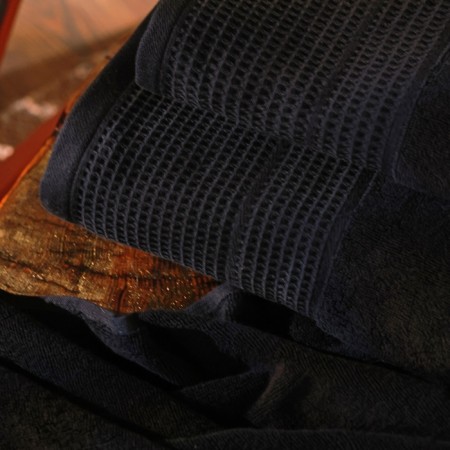 Trure -free towel SL Home: Waffle "Dark Mare" 90x150 cm, 100% cotton, 490 g/m2-1