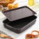 The baking sheet is "hostess", 23 × 30 cm, metal cover, anti -stick coating, burgundy color