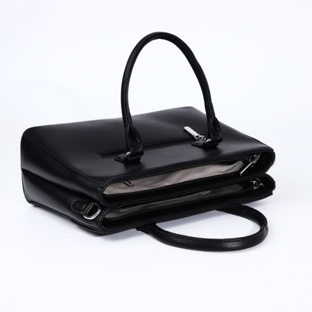 Luggage bag, external pocket, black color-6