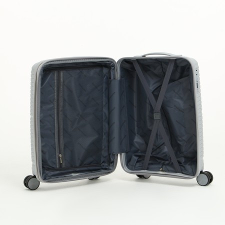 Small suitcase 20 "On a zipper, code lock, 4 wheels, color gray color-8