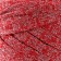 Knitted yarn "Ribbon" with Lurex 85m/170 ± 5 g (red, lurex: silver)