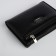 Women's wallet on a magnet, black color