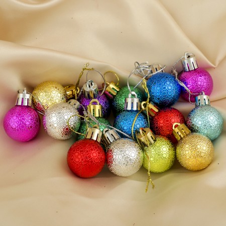 Set of balls plastic D-3 cm, 15 pcs "speck" mix