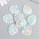 Decor for creativity Plastic "Shell with stars" Blue 2.9x2.5 cm