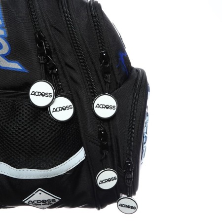 School backpack 40 x 33 x 15 cm, ergonomic back, Across 548, black ACR23-548-6-11