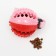 The ball under the treats is relief on the rope, TPR, 8 cm, red-pink