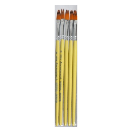 Synthetic brush "Rowing", Hana fantasize No. 8 (hair length 17 mm), short dull handle-3