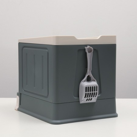 Closed toilet 45 x 34 x 39 cm, gray-2