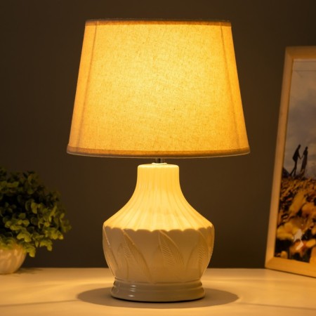 Gloria table lamp E14 40w beige 23x23x34 cm Risalux-1