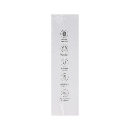 Wireless headphones Windigo W22, TWS, Bluetooth 5.0, 40/500 mAh, sensor, glossy, white-20