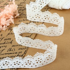 Hypure lace, 35 mm × 9 ± 0.5 m, white color