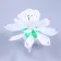 Candle for the cake musical "Tulip", spinning, white, 14.5 × 6 cm