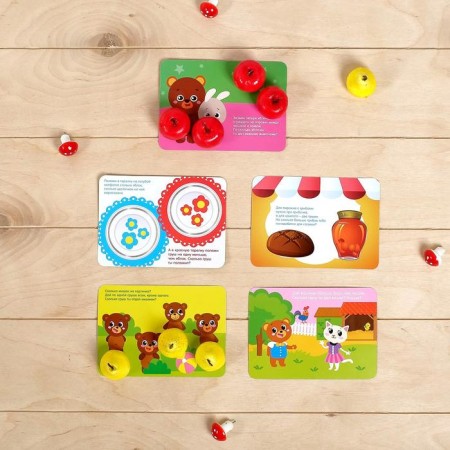 Account material “Funny tasks: mushrooms, apples, pears”, 12 pcs.-3