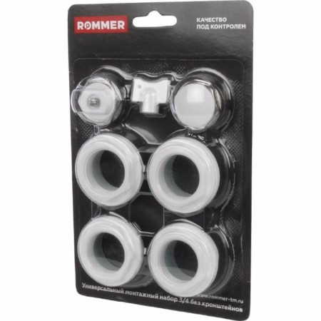 A set for connecting the radiator Rommer F011-3/4, 3/4 ’’, 7 items-1