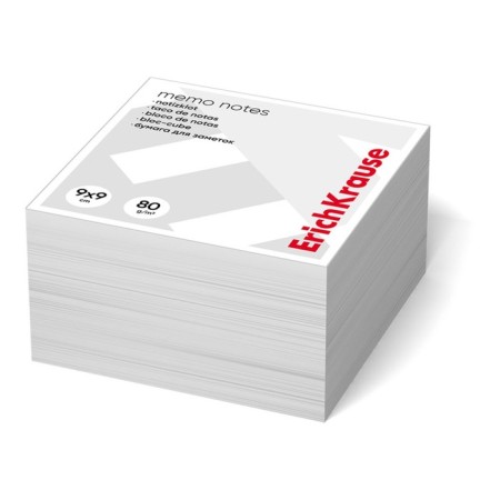 Block Paper for Erichkrause gluing, 9 x 9 x 5 cm, 80 g/m2, white