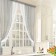 A set of curtains for the kitchen Witerra Lydia 250x160cm, gray, PE100%