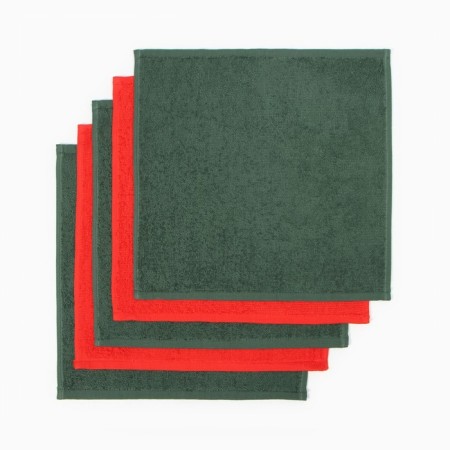 New Year. Set of terry towels Ethel Jolly 30x30 cm -5pcs, 100% HL, 340g/m2-2