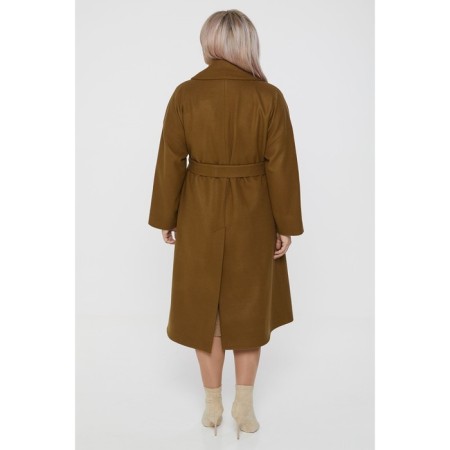 Female coat, size 56, mustard color-5