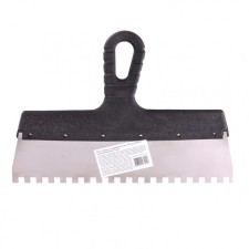 Sparta 85144 spatula, 8x8 mm tooth, stainless steel, plastic handle, 300 mm