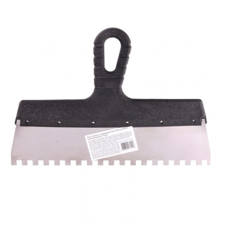 Sparta 85144 spatula, 8x8 mm tooth, stainless steel, plastic handle, 300 mm