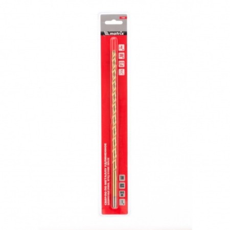 Spiral drill on metal Matrix, 8x300 mm, HSS, nitridetan coating-2