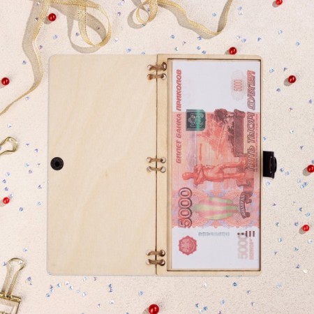 Wooden envelope "Wishes for the wedding" Manual work, light, pair, 16.5x8 cm-1