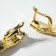 Hanging earrings "Hollywood" Rain, color gold, 11 cm