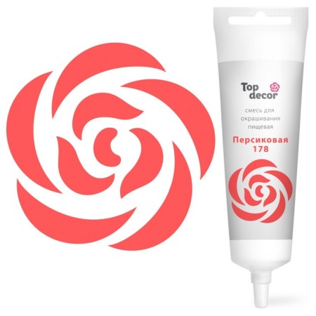 Food dye Top Decor gel "peach", 100 g-1