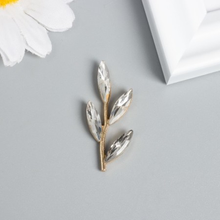 Decor for creativity Metal "Ventka with leaves" Transparent 3.6x1.5 cm