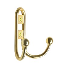 Hook furniture tundra TKD016, two -rod, gold