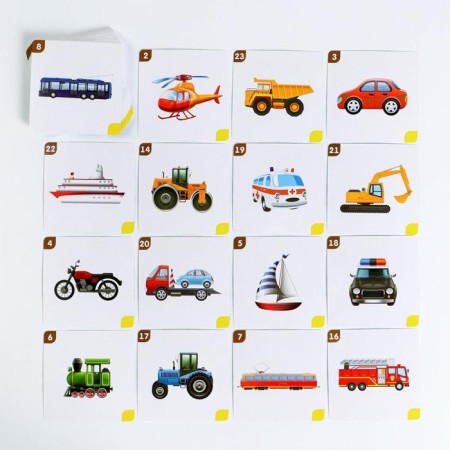 Board game "Memo for kids. Transport ", 50 cards-2