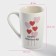 Porcelain share mug "Valentine in love", 380 ml, white color