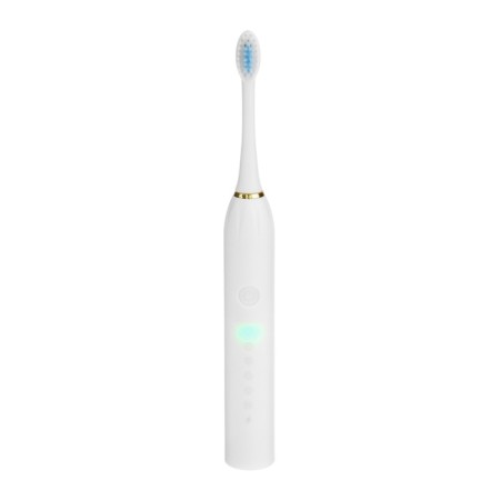 Luazon LP-010 electric toothbrush, vibration, 2 nozzles, from battery, white-1