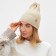 Women's hat Minaku "Truffel" color beige, size 54-56