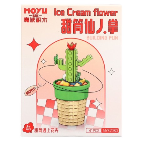 Designer flowers "Cactus in a pot", 41 detail-2